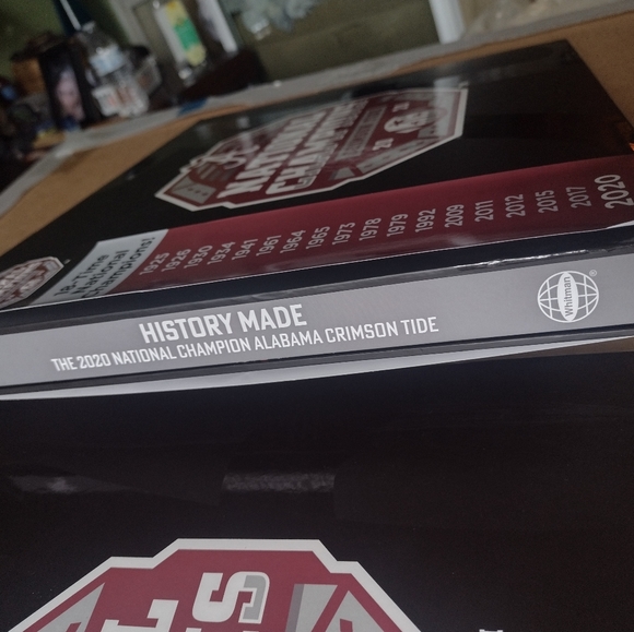 NWT Alabama Crimson Tide Football National Championship Book History Made 2020 - Picture 6 of 14